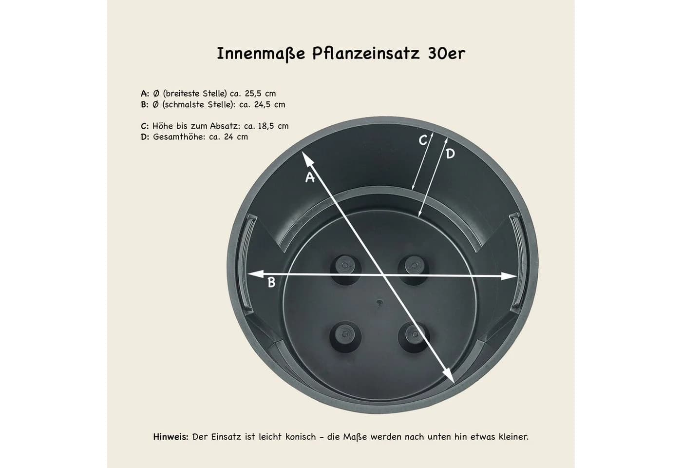 VidaAtHome Blumentopf-Set VYLU 2er mit Bewässerungseinsatz - Bild 5