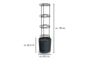 VidaAtHome.de Anzuchttopf HOME GROWER 30er mit Rankgestell Anthrazit Bild 3