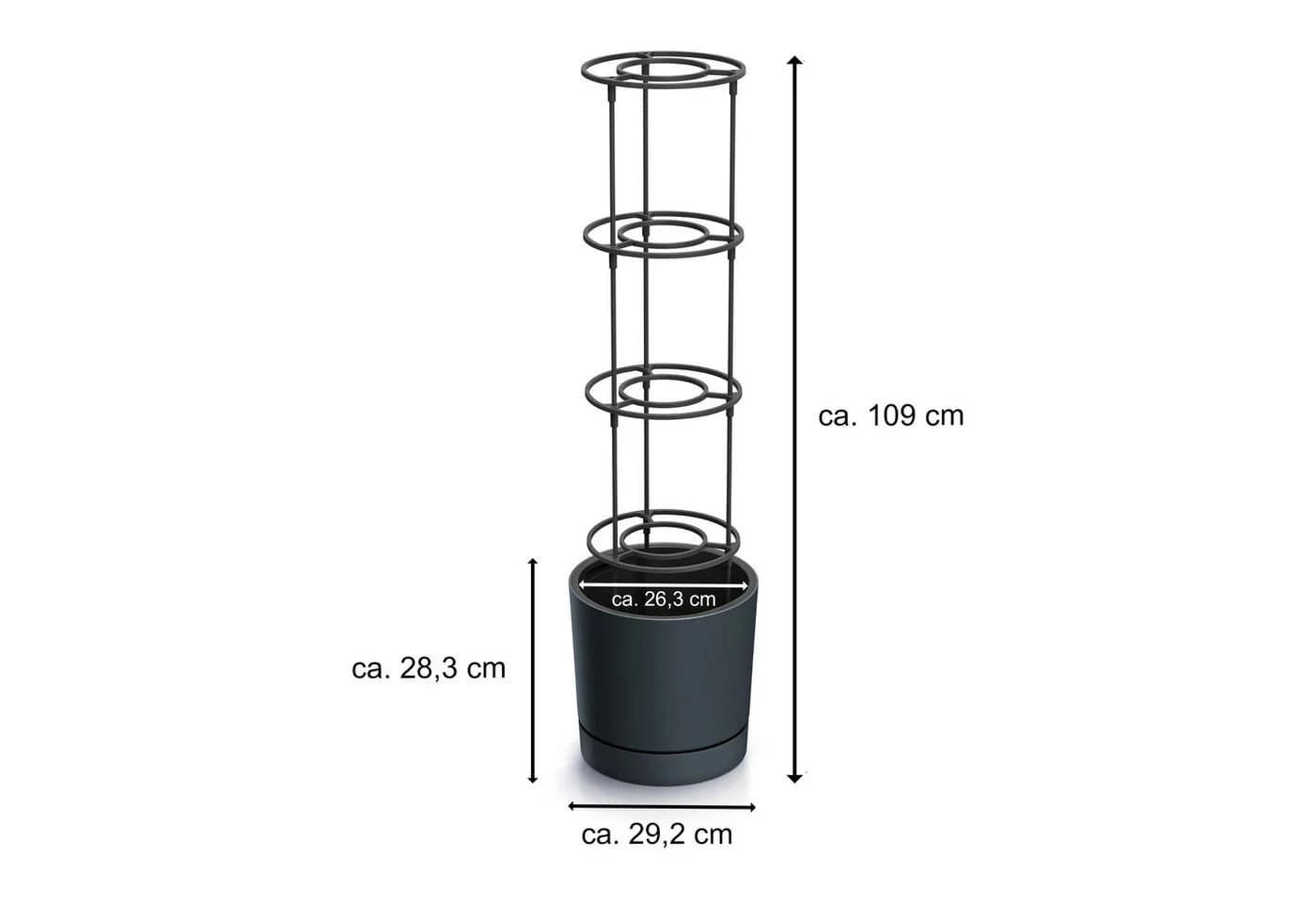 VidaAtHome.de Anzuchttopf HOME GROWER 30er mit Rankgestell Anthrazit - Bild 3