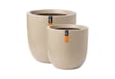 CAPI Pflanzgefäß-Set WASTE SMOOTH Beige 2-teilig Bild 2