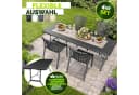 tillvex Gartenstuhl Set Stapelbar Wetterfest Kunststoff Schwarz Bild 3
