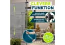 tillvex Klemmmarkise Grau Senkrechtmarkise Balkon ohne Bohren Bild 5