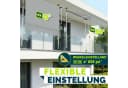 tillvex Klemmmarkise Balkonmarkise Grau Handkurbel Bild 1