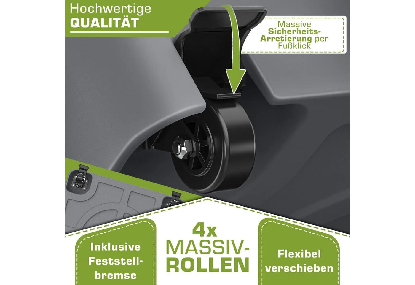 tillvex Sonnenschirmständer GRAVIA mit Rollen Anthrazit - Bild 4