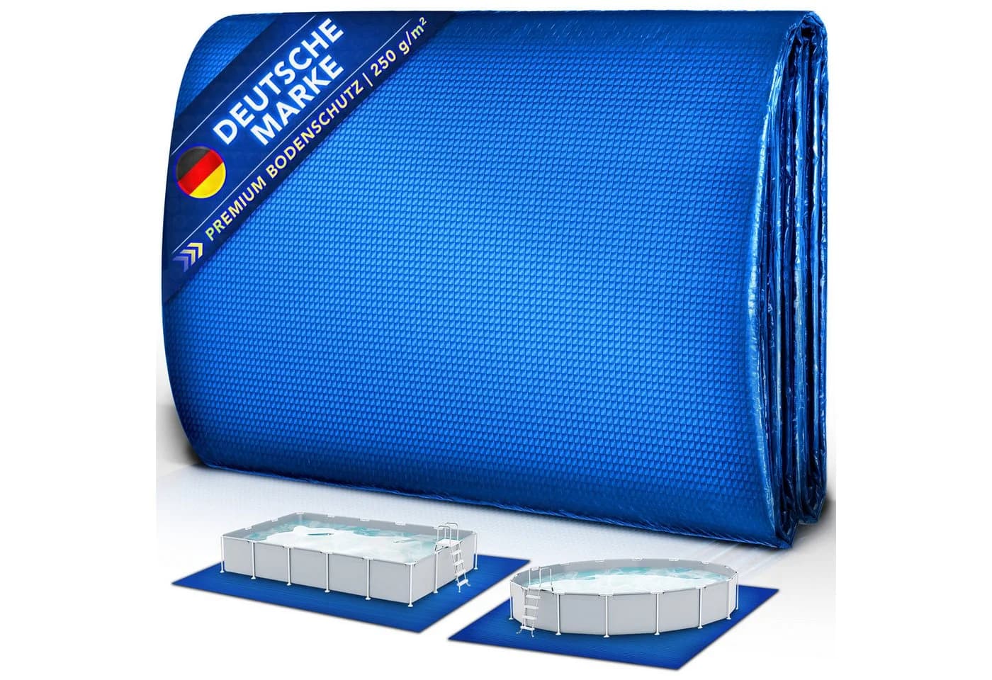 tillvex Premium Pool Bodenplane 250 g/m² UV-beständig & reißfest - Bild 2