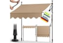 tillvex Klemmmarkise Taupe mit Handkurbel Bild 2