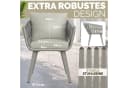 tillvex Gartenstuhl Set 2-tlg. Beige Aluminium Rope Design mit Armlehne Bild 1