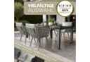 tillvex Gartenstuhl Set 2-tlg. Beige Aluminium Rope Design mit Armlehne Bild 5