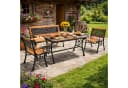Mojawo Essgruppe 4tlg. Gartengarnitur Gusseisen & Holz Bild 1