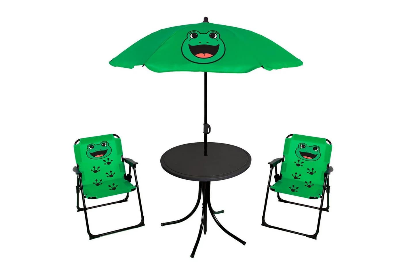 Mojawo Essgruppe 4tlg Kinder Campingmöbel Set Frosch Grün - Bild 2