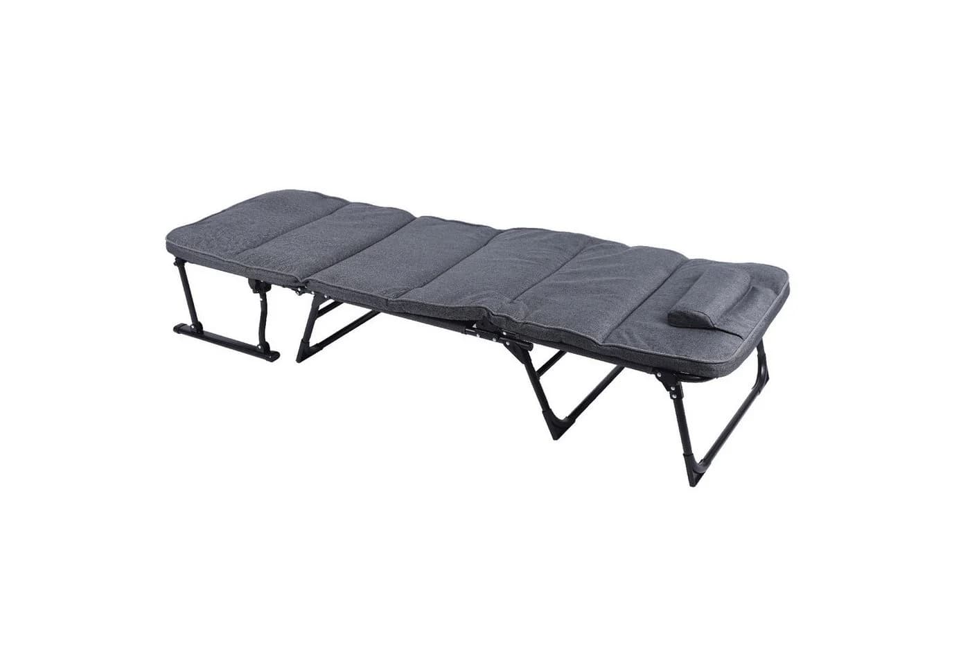 Mojawo 2-in-1 Gartenliege Relaxsessel Anthrazit mit Polster - Bild 4