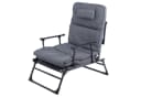 Mojawo 2-in-1 Gartenliege Relaxsessel Anthrazit mit Polster Bild 5