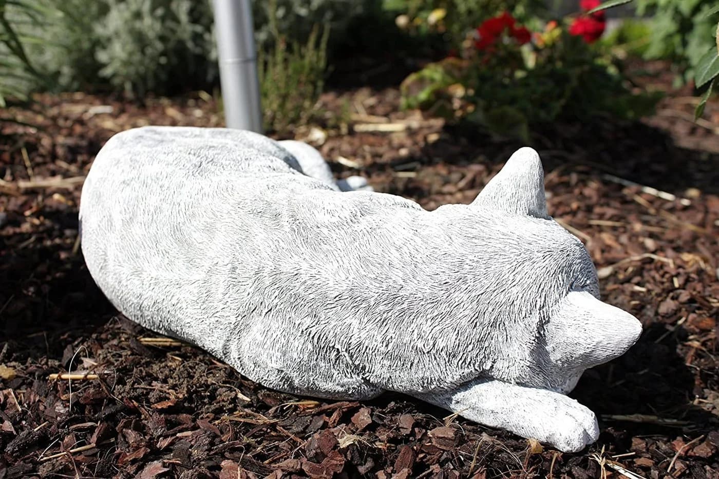 Stone and Style Gartenfigur Große Katze Schlafend Stein - Bild 5