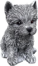 Stone and Style Gartenfigur Yorkshire Terrier Grau Frostfest Bild 2