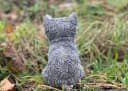 Stone and Style Gartenfigur Yorkshire Terrier Grau Frostfest Bild 5