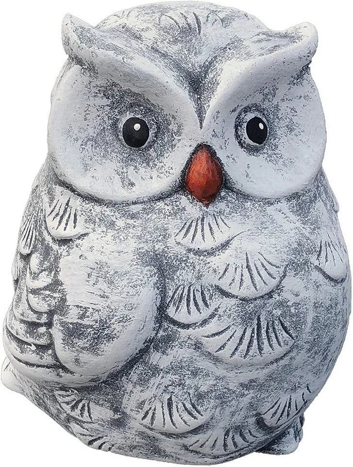 Stone and Style Gartenfigur Frostfeste Steinfigur Eule Hedwig Grau - Bild 2