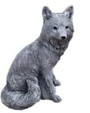 Stone and Style Gartenfigur Frostfeste Steinfigur großer Rotfuchs Grau Bild 2