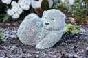 Frostfeste Steinfigur Bär auf Rücken Panda Gartenfigur Bild 1