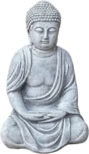 Stone and Style Frostfeste Steinfigur sitzender Buddha Shiva Grau Bild 2
