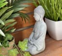 Stone and Style Frostfeste Steinfigur sitzender Buddha Shiva Grau Bild 4