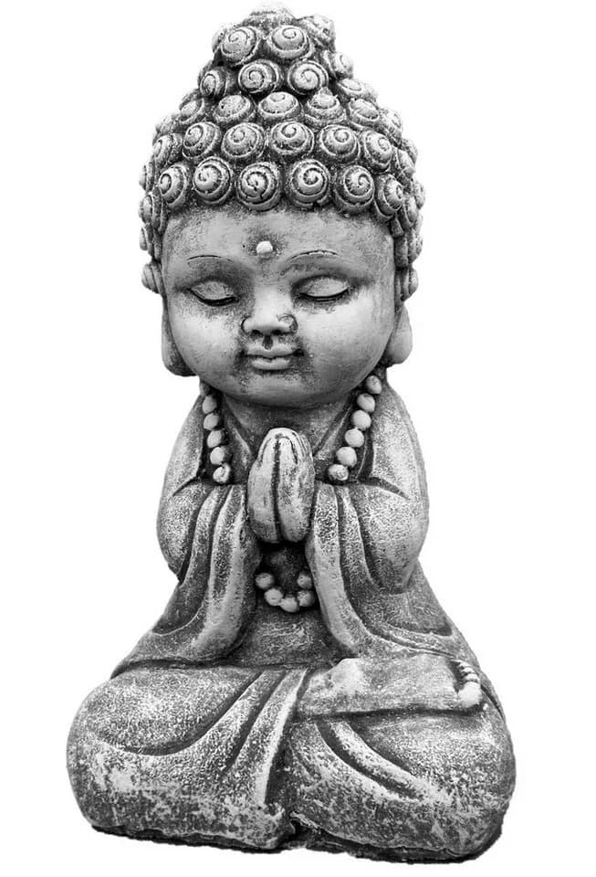 Stone and Style Frostfeste Steinfigur Shiva Baby Grau - Bild 2