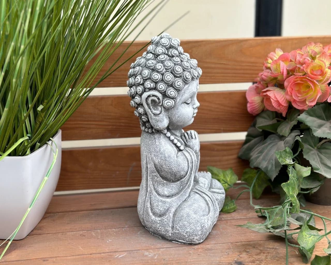 Stone and Style Frostfeste Steinfigur Shiva Baby Grau - Bild 3