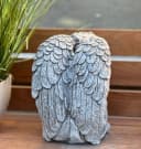 Stone and Style Engelfigur Frostfeste Steinfigur sitzender Engel grau Bild 3