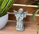 Stone and Style Engelfigur Steinfigur betender Engel stehend frostfest Bild 1