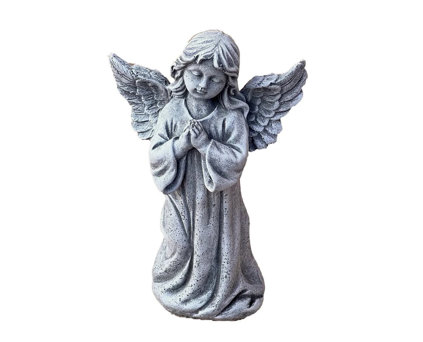 Stone and Style Engelfigur Steinfigur betender Engel stehend frostfest - Bild 2