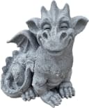 Stone and Style Gartenfigur Drache Cristiano Frostfest Steinfigur Grau Bild 2