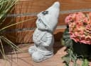 Stone and Style Gartenfigur Frostfeste Steinfiguren 2er-Set Wichtel Grau Bild 5