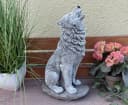 Stone and Style Wolfsfigur Steinguss 41 cm Bild 1