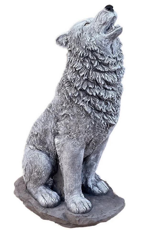 Stone and Style Wolfsfigur Steinguss 41 cm - Bild 2