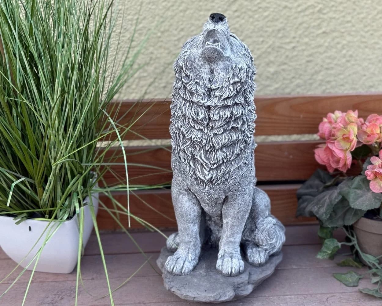 Stone and Style Wolfsfigur Steinguss 41 cm - Bild 3