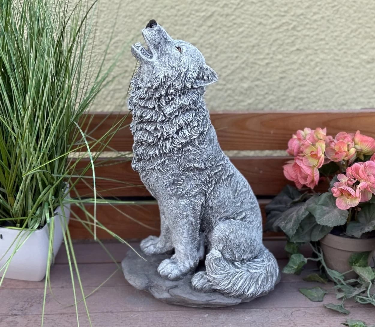 Stone and Style Wolfsfigur Steinguss 41 cm - Bild 4