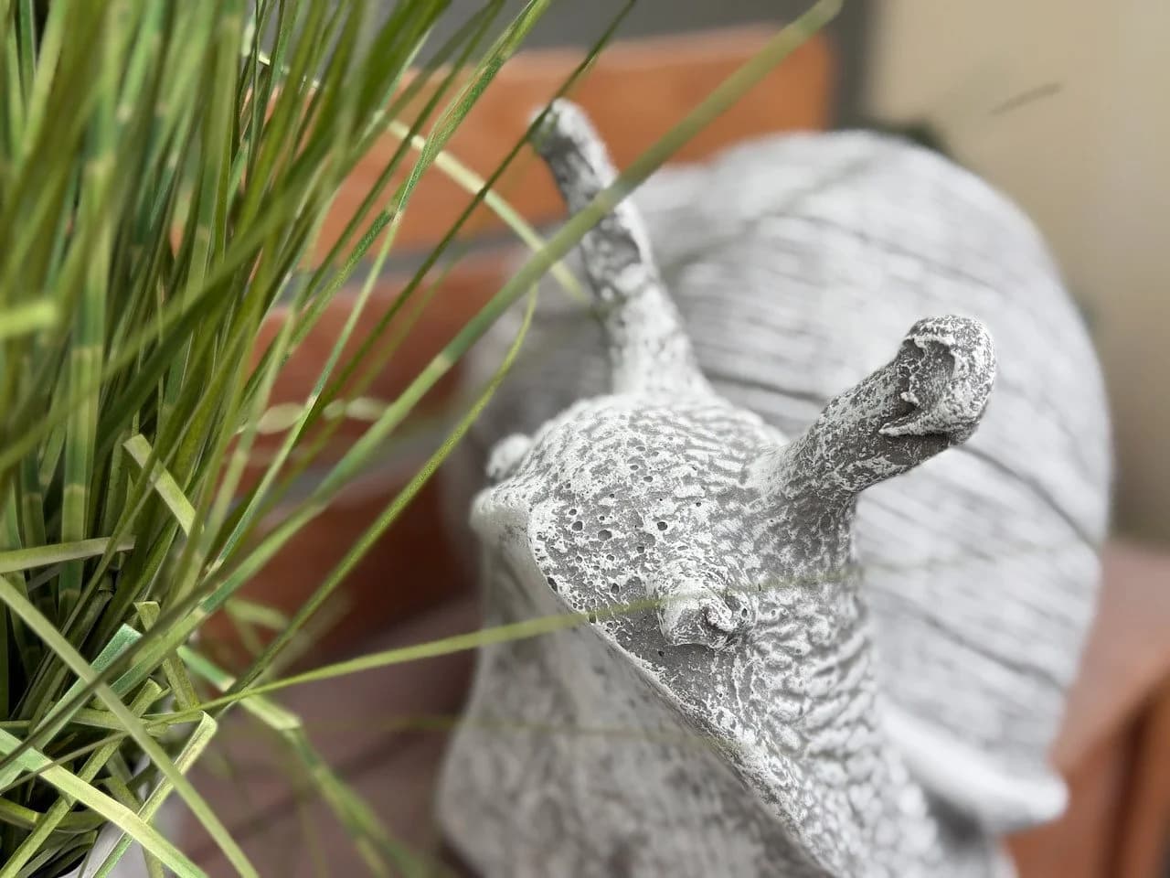 Stone and Style Gartenfigur Frostfeste Steinfigur Schnecke Grau - Bild 4