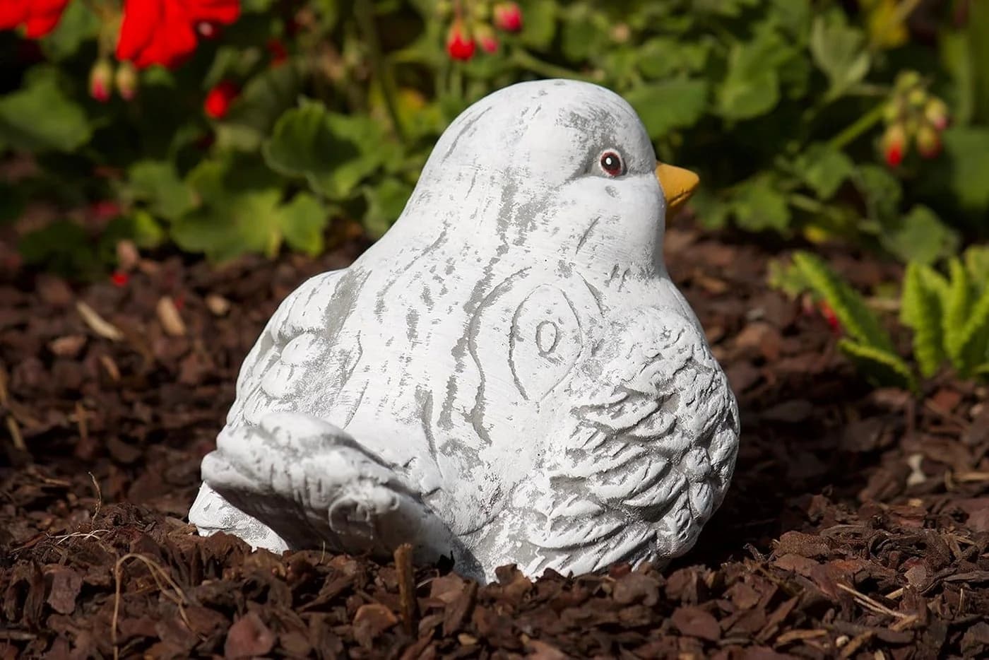 Stone and Style Gartenfigur Vogel Berta Grau Frostfest - Bild 3