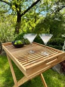 Yoli living GbR Tabletttisch Klapptisch mit Tablett Teak Bild 1