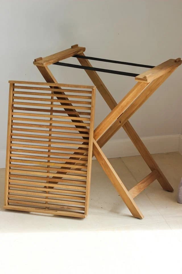 Yoli living GbR Tabletttisch Klapptisch mit Tablett Teak - Bild 3