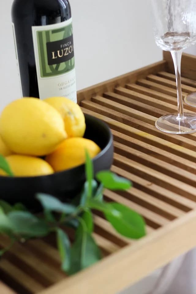 Yoli living GbR Tabletttisch Klapptisch mit Tablett Teak - Bild 4