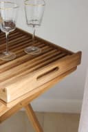 Yoli living GbR Tabletttisch Klapptisch mit Tablett Teak Bild 5