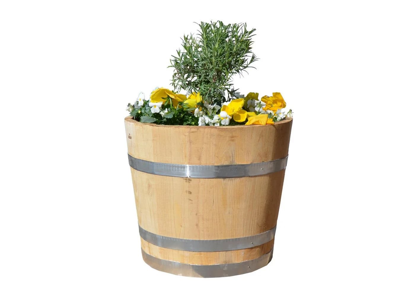 Temesso Pflanzkübel Kastanienholz Natur 30-60cm