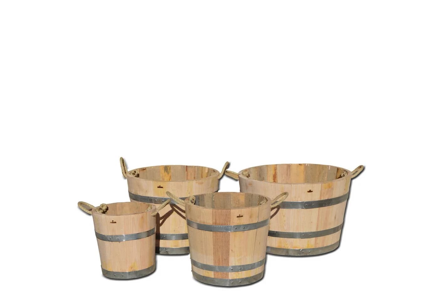 Temesso Pflanzkübel Kastanienholz Natur 30-60cm - Bild 4