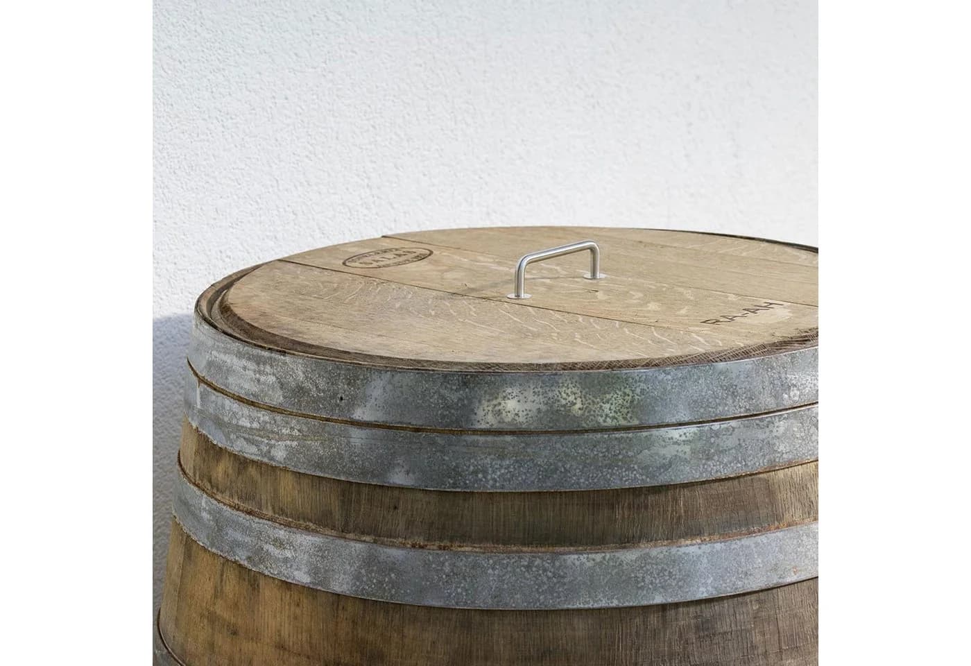 Temesso Regentonnendeckel für 225L Weinfass Eiche massiv