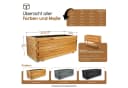 BooGardi Pflanzkasten Holz Schwarz 90cm mit Vlies Bild 1