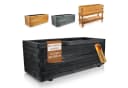 BooGardi Pflanzkasten Holz Schwarz 90cm mit Vlies Bild 2