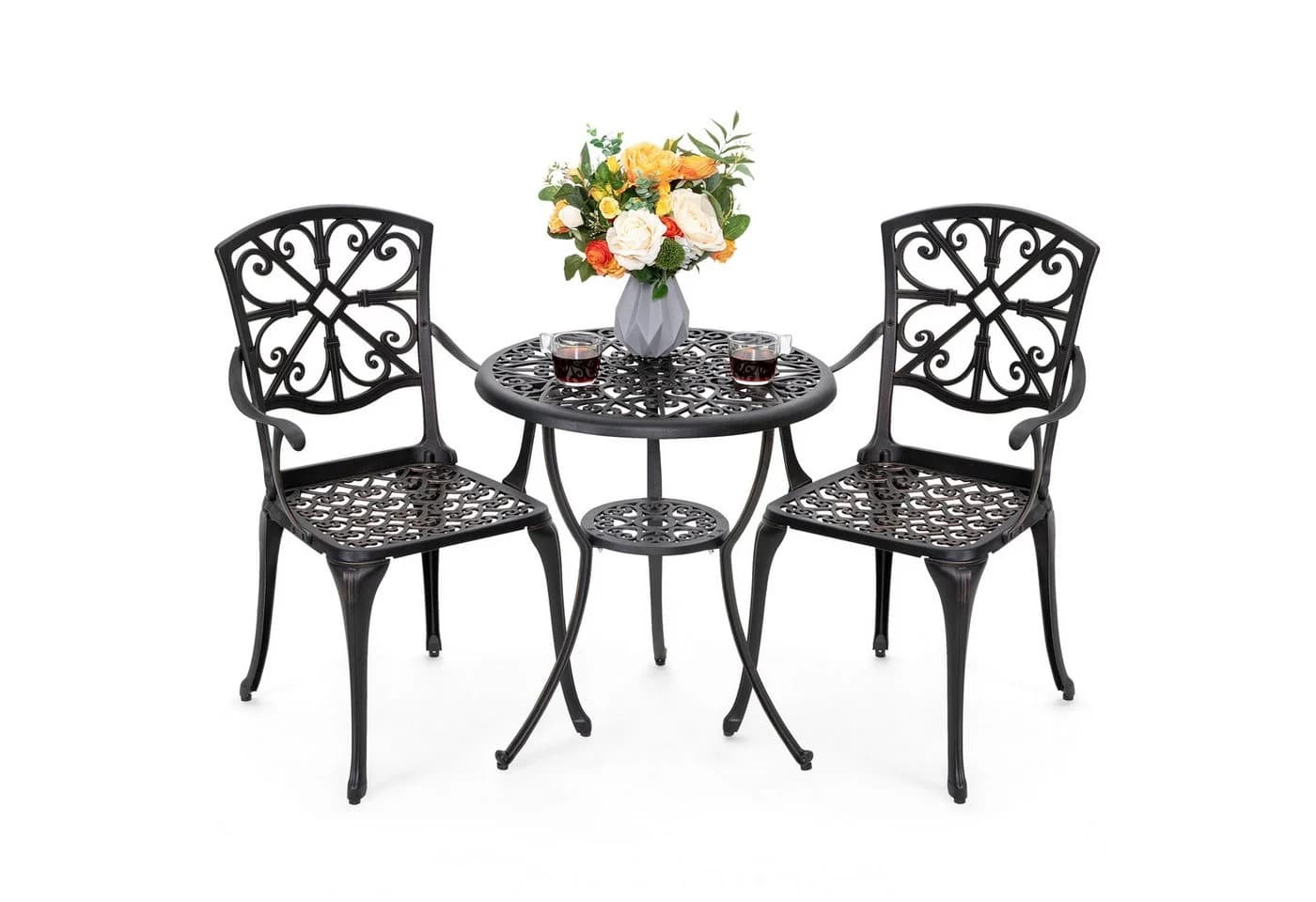 Avestar Balkonset 3-tlg. Terrassenset aus Gussaluminium - Bild 2