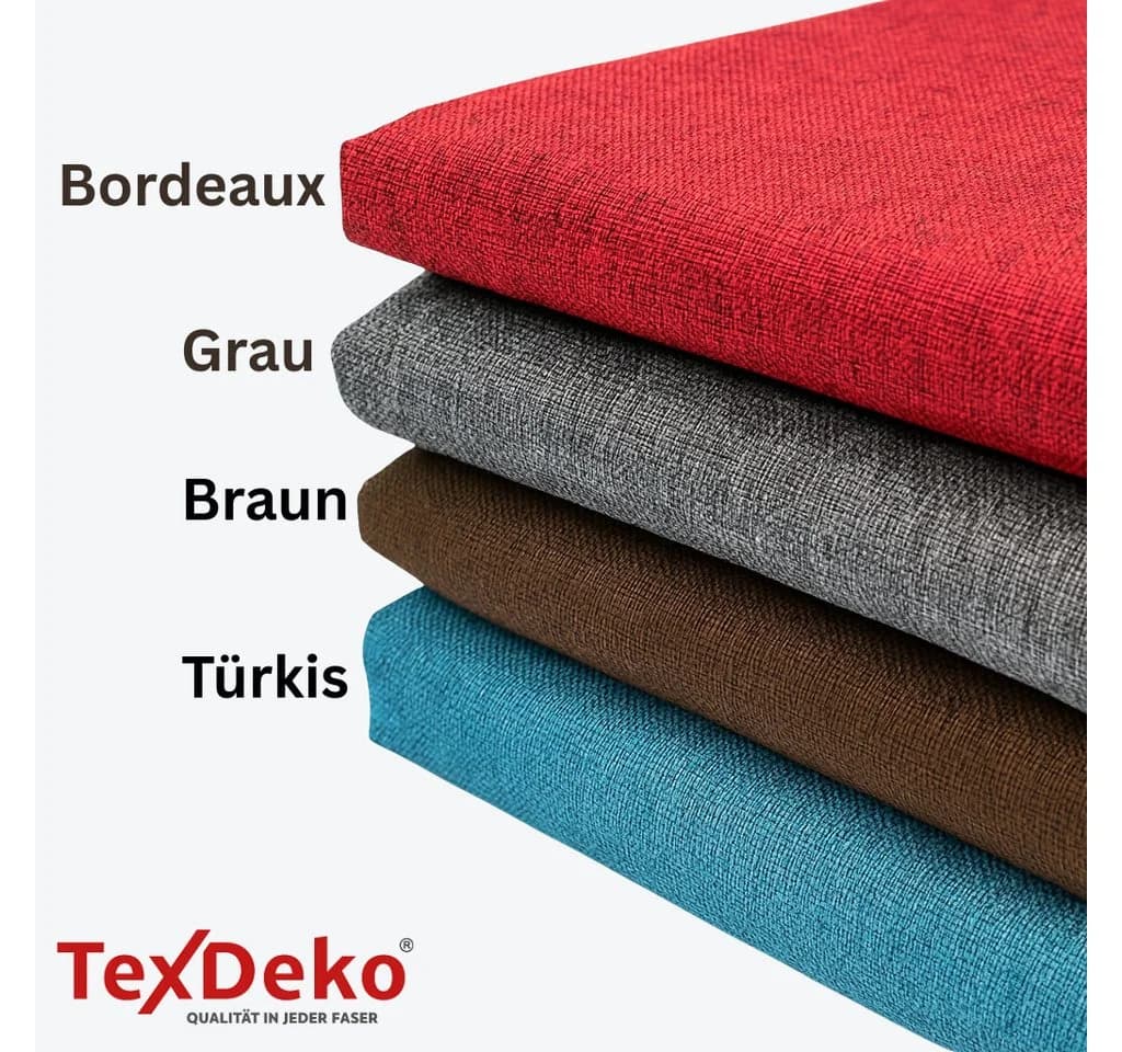 TexDeko Palettenkissen Bezug Grau Ecolen UV-beständig Wasserabweisend