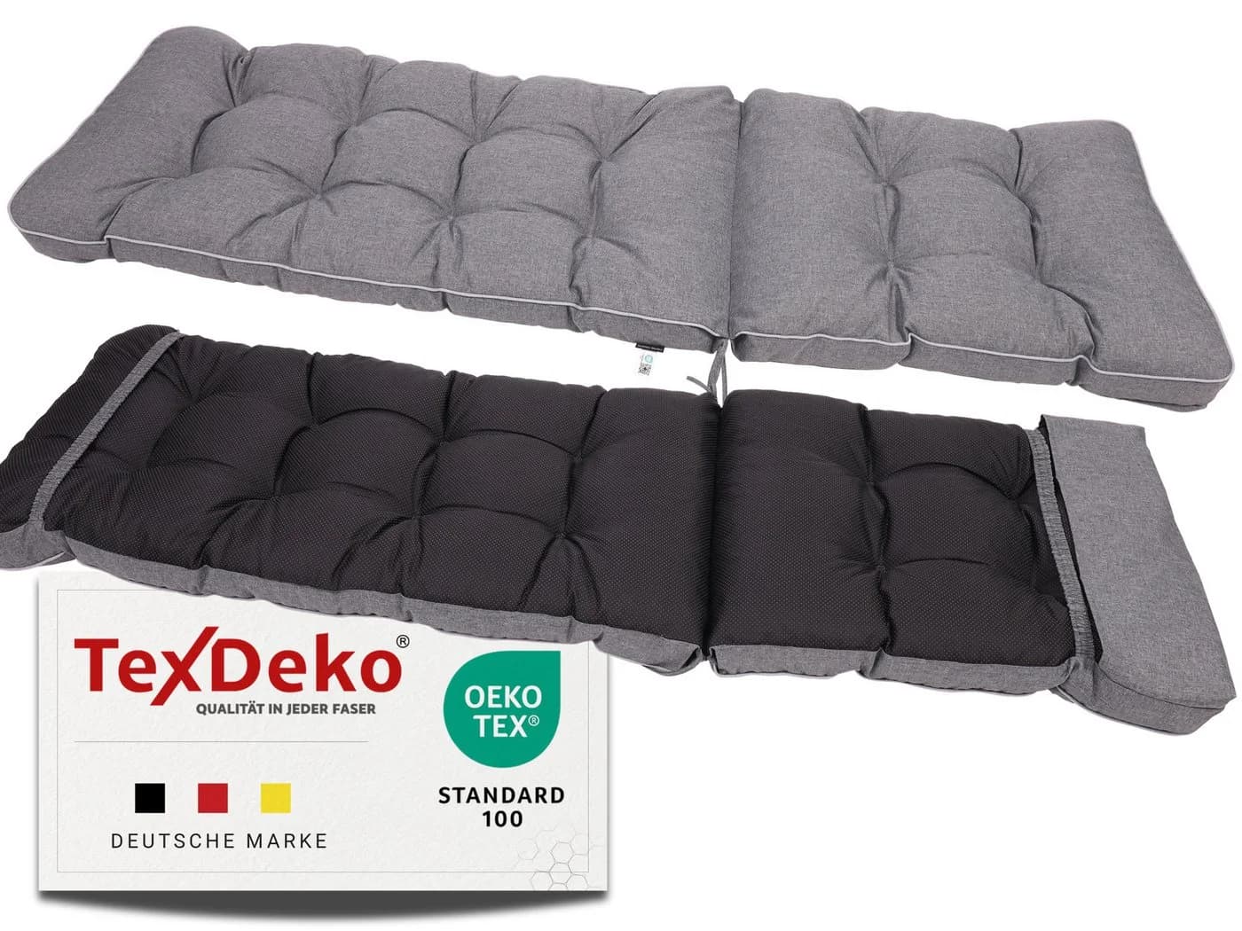 TexDeko Liegenauflage Ecolen Premium Grau - Bild 5