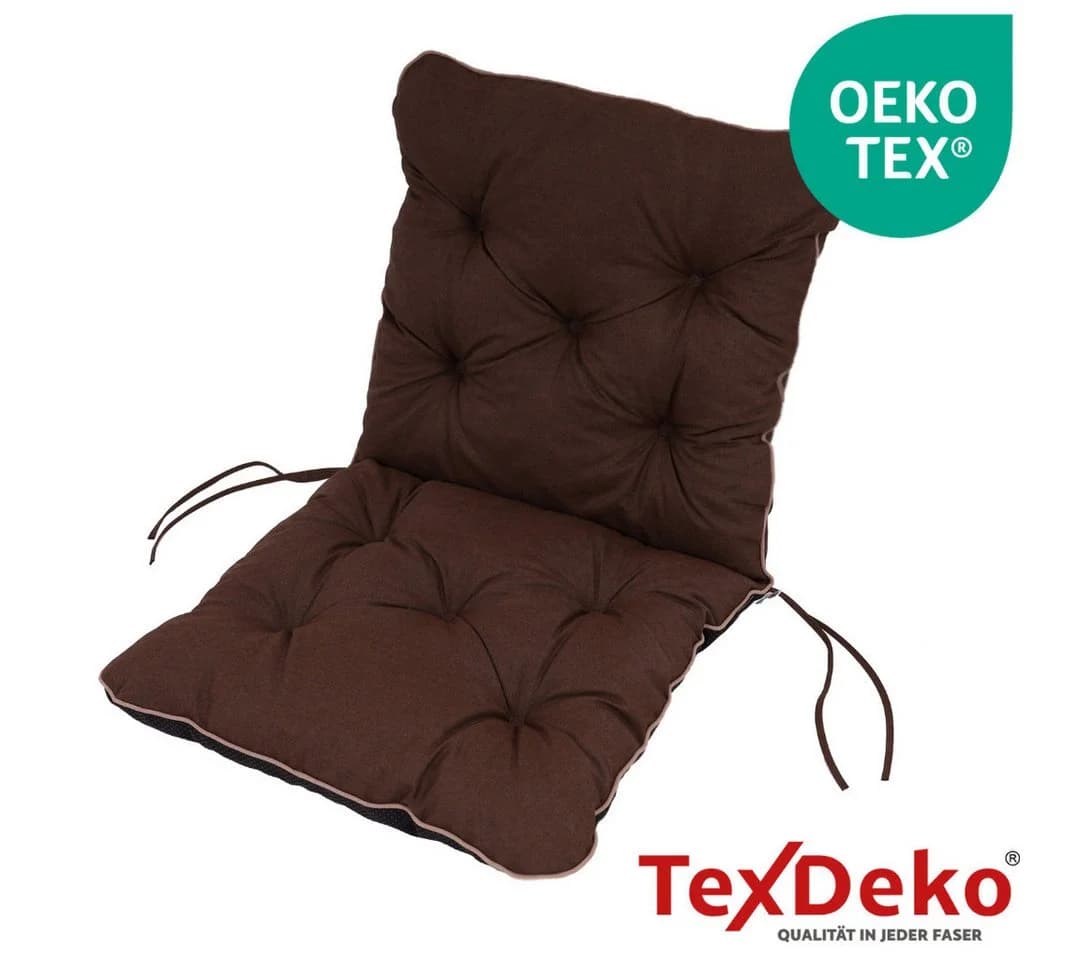 TexDeko Sitzauflage Gartenstuhl Braun UV-beständig - Bild 4